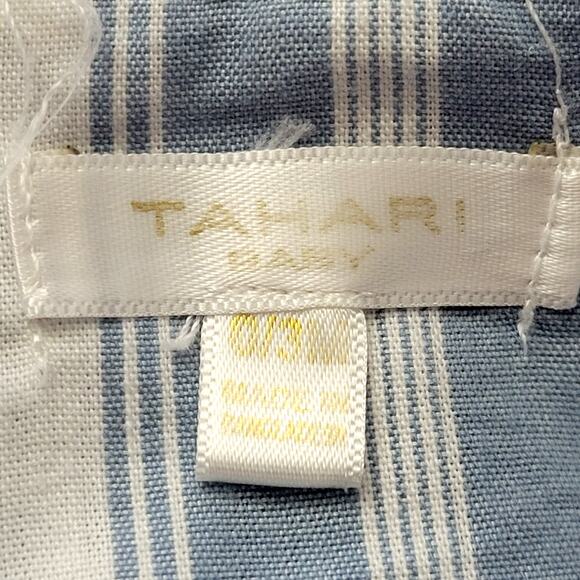 Tahari Striped Blue and White Overalls Infant Boy Size 0-3 Months - Picture 2 of 5